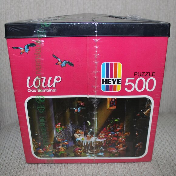 new sealed 1988 Heye Loup Ciao Bambino! 500 pieces puzzle very rare vintage - Picture 3 of 6